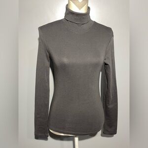 Zara Charcoal Turtleneck Top